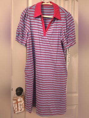 Rugby Stripe T-shirt Dress M